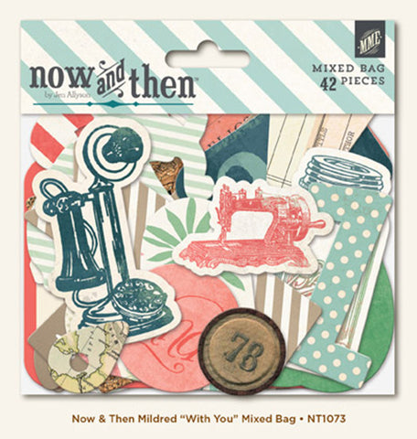 My Mind's Eye Now & Then Mixed Bag Diecuts Mildred 32 pc - Scrapbooksrus