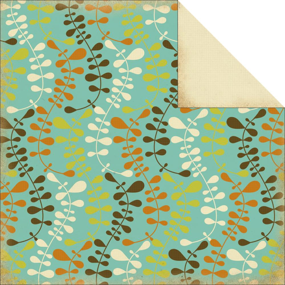 Kaisercraft ROCK POOL SEAWEED 12&quot;X12&quot; Beach Cardstock Paper Sheet - Scrapbooksrus