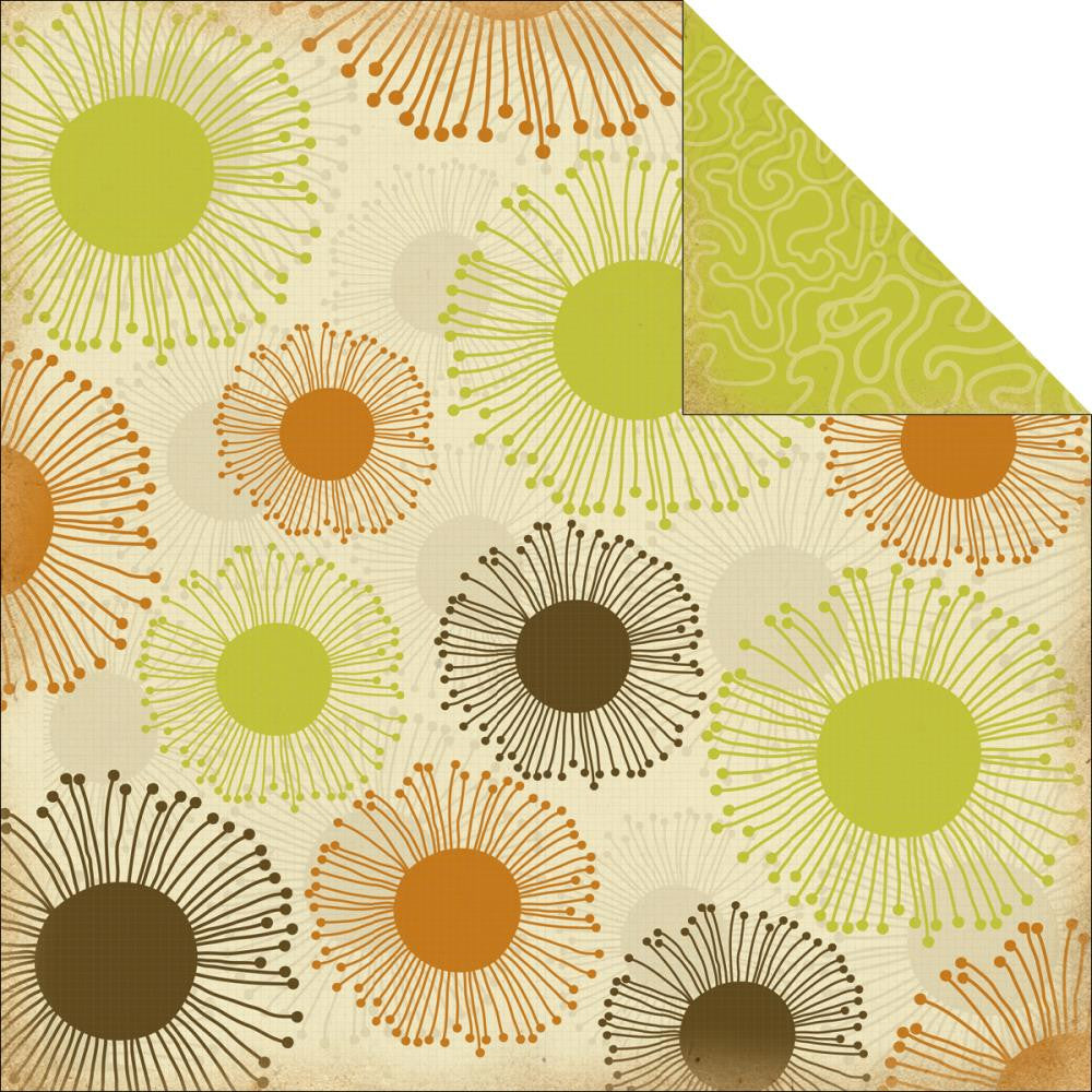 Kaisercraft ROCK POOL URCHIN 12X12 Scrapbook Beach Paper 1 Sheet - Scrapbook Kyandyland