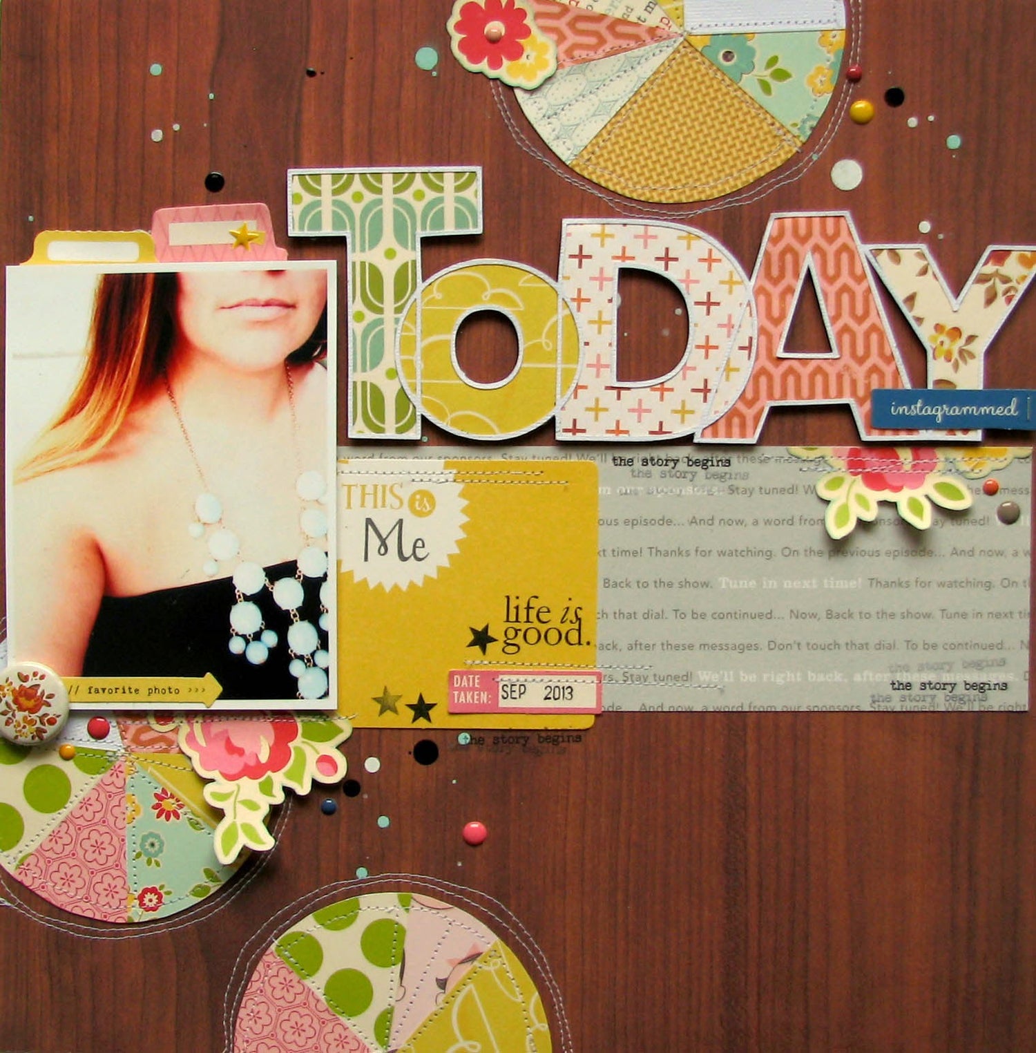 October Afternoon SATURDAY MORNINGS Paper Collection 12&quot;X12&quot; - Scrapbook Kyandyland