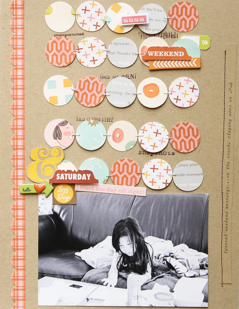 October Afternoon SATURDAY MORNINGS Paper Collection 12&quot;X12&quot; - Scrapbook Kyandyland