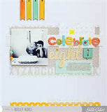 American Crafts Thickers SOTHEBY'S Fabric Chipboard Letter Stickers - Scrapbook Kyandyland