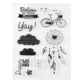 Believe in Your Dreams Dreamcatcher Craft Clear Acrylic Stamp Set Teapot Scrapbooksrus