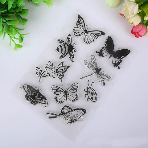 Butterflies Butterfly Craft Clear Acrylic Stamp Set Scrapbooksrus