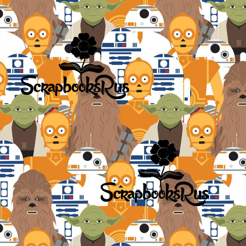 STAR WARS Character Packed 12&quot;x12&quot; Scrapbook Paper 