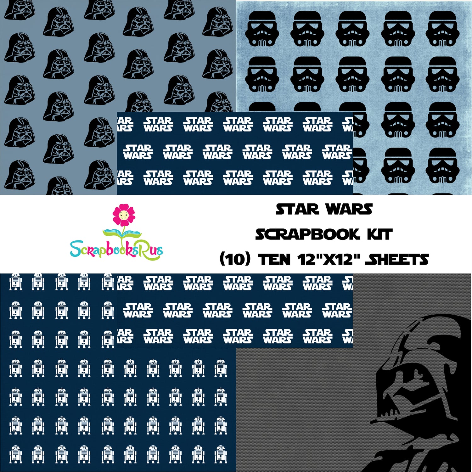 STAR WARS 12&quot;X12&quot; Scrapbook Kit 10 Sheets Scrapbooksrus