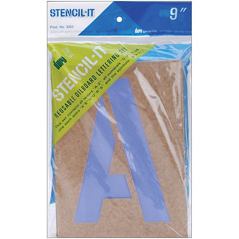 Duro STENCIL IT 9&quot; Reusable Oilboard Lettering Set - Scrapbooksrus