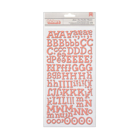 American Crafts Thickers Amy CUT OUT Pink Letter Stickers DAMAGED –  Scrapbooksrus