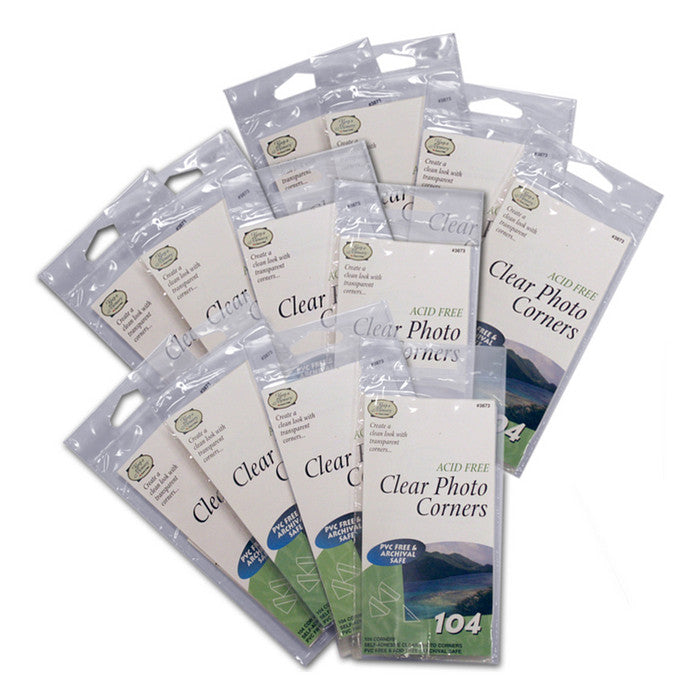 ThermOWeb PHOTO CORNERS 104 Pieces Acid Free Self Adhesive - Scrapbook Kyandyland