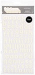 American Crafts Thickers GIGGLES White Foam Letter Stickers - Scrapbook Kyandyland