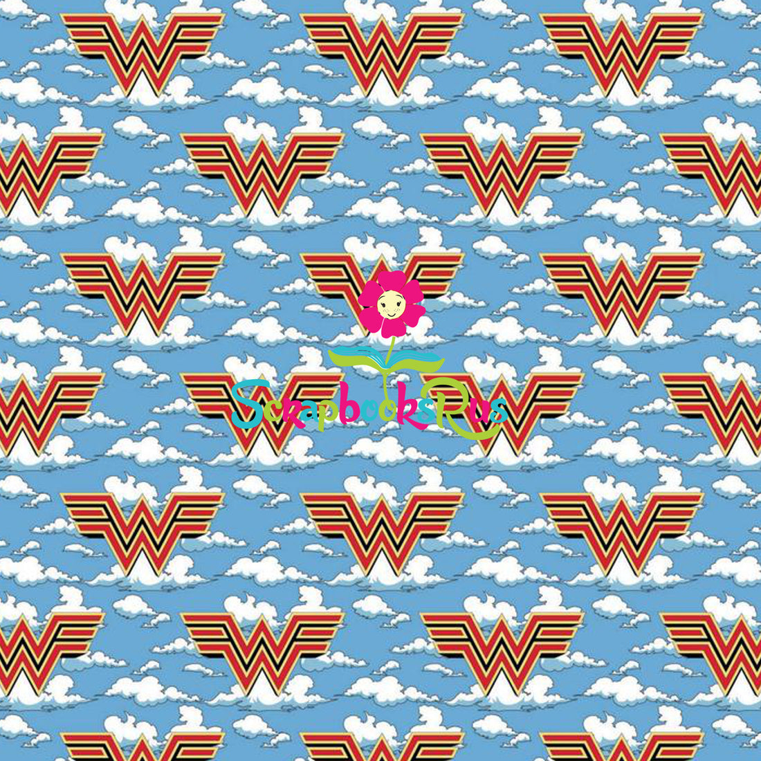 Wonder Woman 1984 IN THE CLOUDS Shimmer 12&quot;x12&quot; Scrapbook Paper