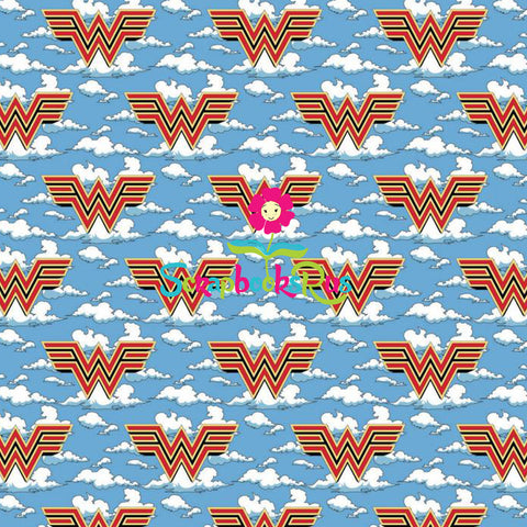 Wonder Woman 1984 IN THE CLOUDS Shimmer 12"x12" Scrapbook Paper