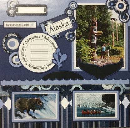 Page Kit (2) 12X12 Storytellers ALASKAN ADVENTURE Memories at Sea Cruise