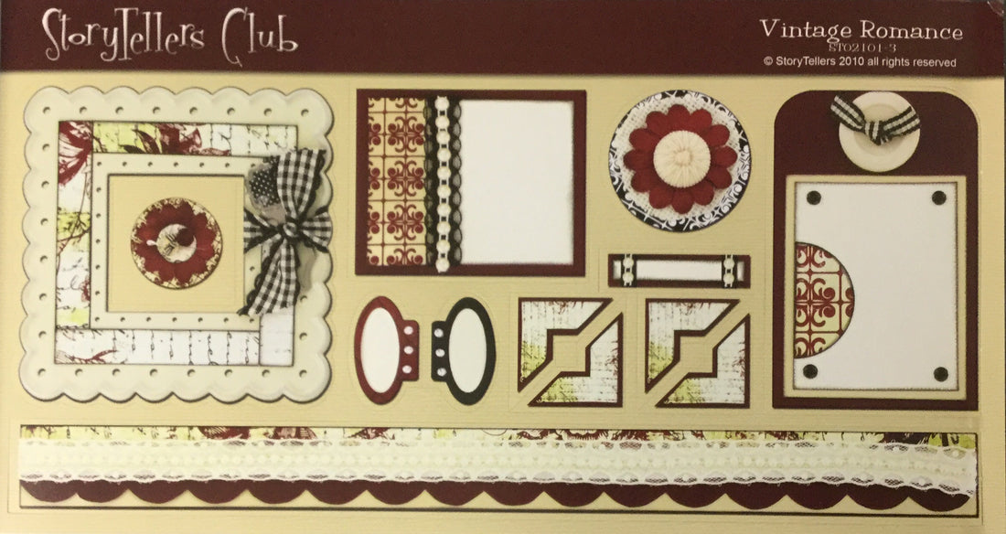 StoryTellers VINTAGE ROMANCE 1-3 DIECUTS 6"X13" Scrapbooksrus