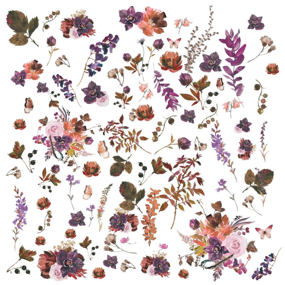 49 and Market Artoptions Plum Grove LASER CUT WILDFLOWERS 85pc