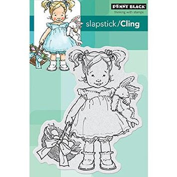 Penny Black ME &amp; MY BUNNY Cling Rubber Stamp 1pc - Scrapbook Kyandyland