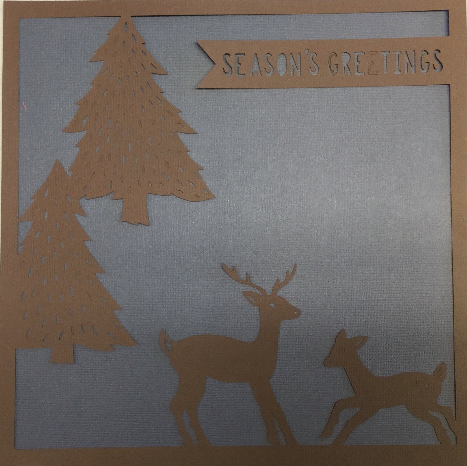 Page Frame CHRISTMAS TREES 12&quot;X12&quot; Overlay Scrapbooksrus