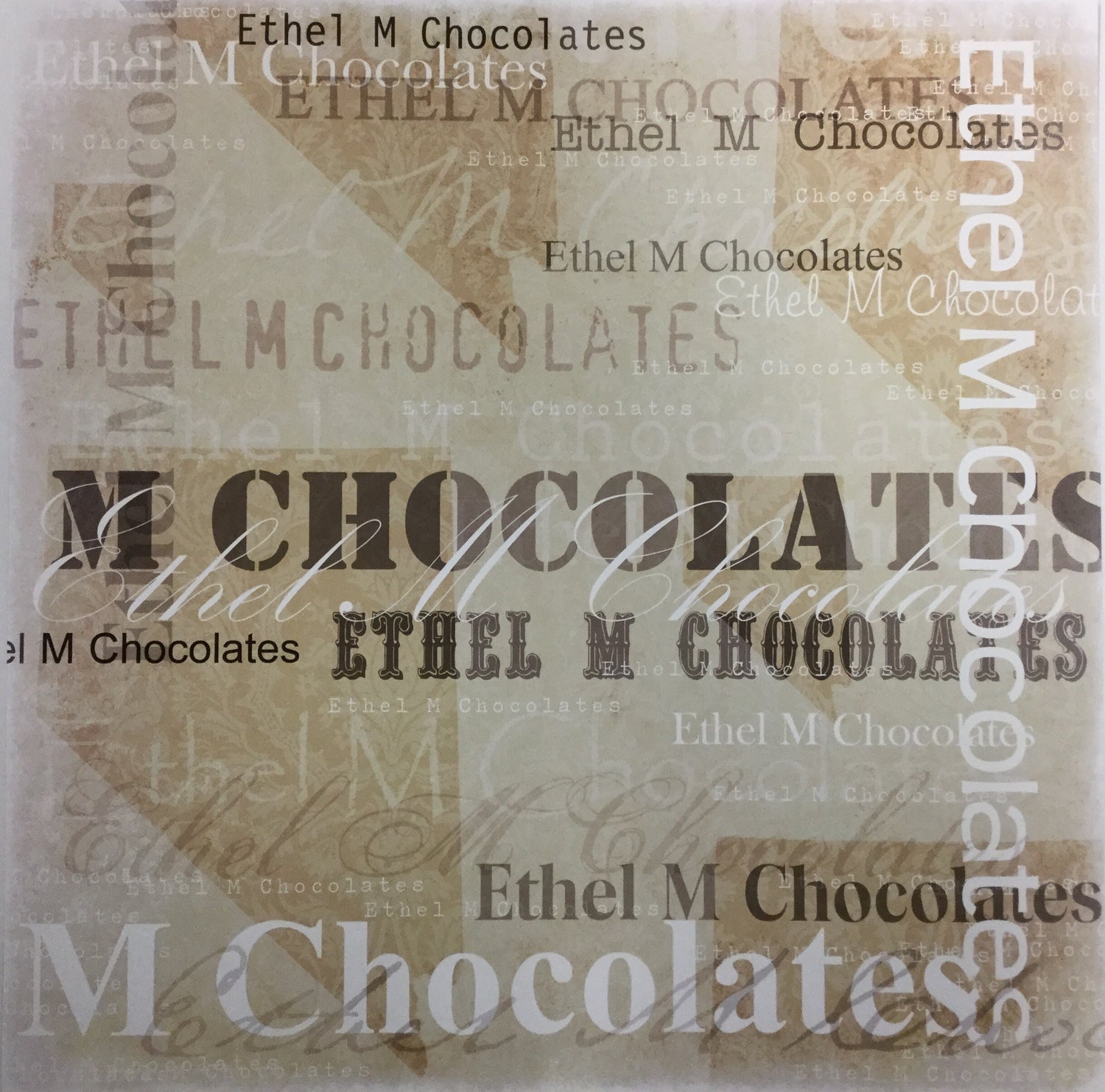 ETHEL M CHOCOLATES 12&quot;X12&quot; Scrapbook Paper Scrapbooksrus