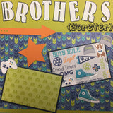 Premade BROTHERS AND FRIENDS (2) 12X12 Scrapbook Pages Scrapbooksrus