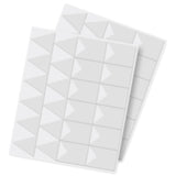 Scrapbook Adhesives 3D FOAM PENNANTS White Banner