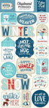 Echo Park 6"x12" CELEBRATE WINTER Chipboard Phrases Sticker 17 pc Scrapbooksrus