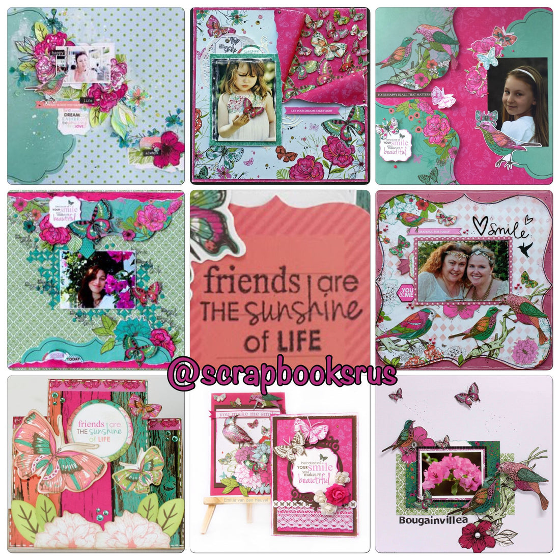Kaisercraft Fly Free SISTER 12"X12" Scrapbook Paper