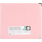 We R Classic Leather Album PRETTY PINK 12"X12" D Ring Memory Scrapbook