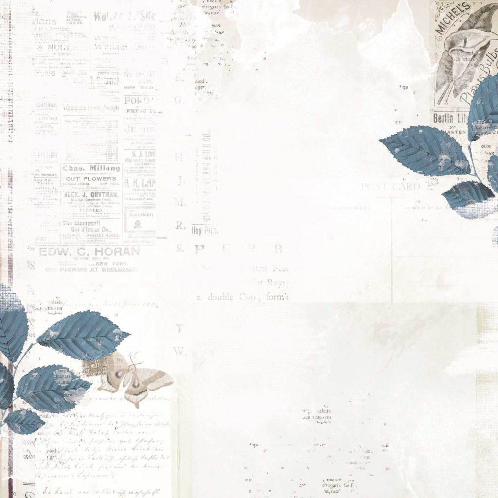 49 and Market Vintage Artistry Serenity QUIET MOMENTS 12"X12" Scrapbook Paper