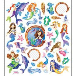Tattoo King Sticker King Mystical Mermaids Sticker 25+pc - Scrapbook Kyandyland
