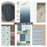 Kaisercraft UNCHARTED WATERS KIT 12"X12" Scrapbook Papers B