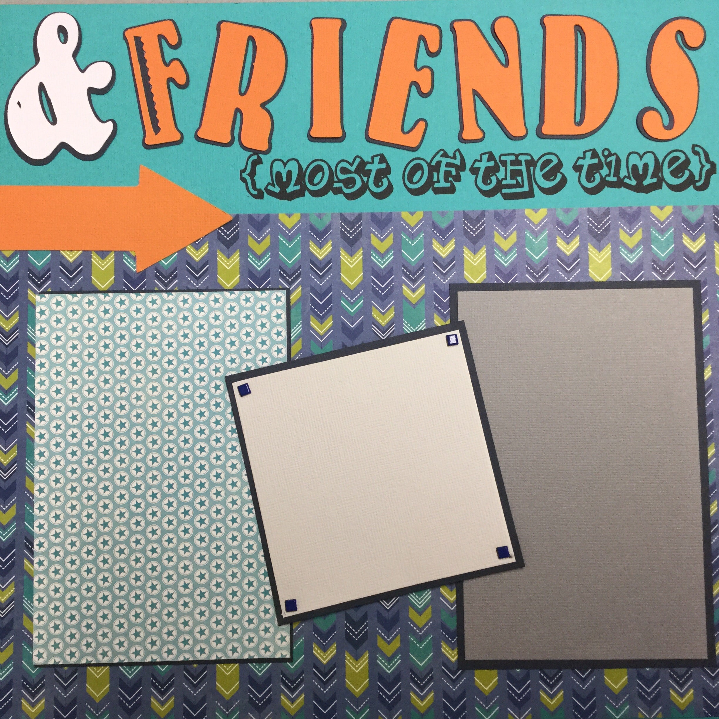 Premade BROTHERS AND FRIENDS (2) 12X12 Scrapbook Pages Scrapbooksrus