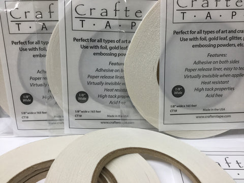 Crafters Tape 1/8" Double Sided Adhesive Tape 165ft Scrapbooksrus