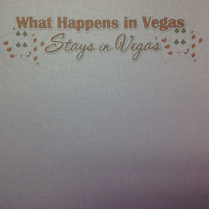 What Happens In Vegas Amulet Bling 12&quot;X12&quot; Scrapbook Paper