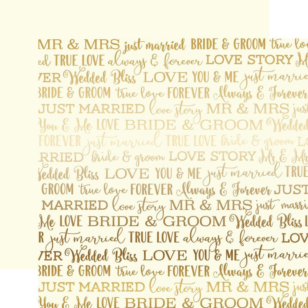 Echo Park CREAM LOVE STORY 12&quot;x12&quot; Paper Scrapbooksrus