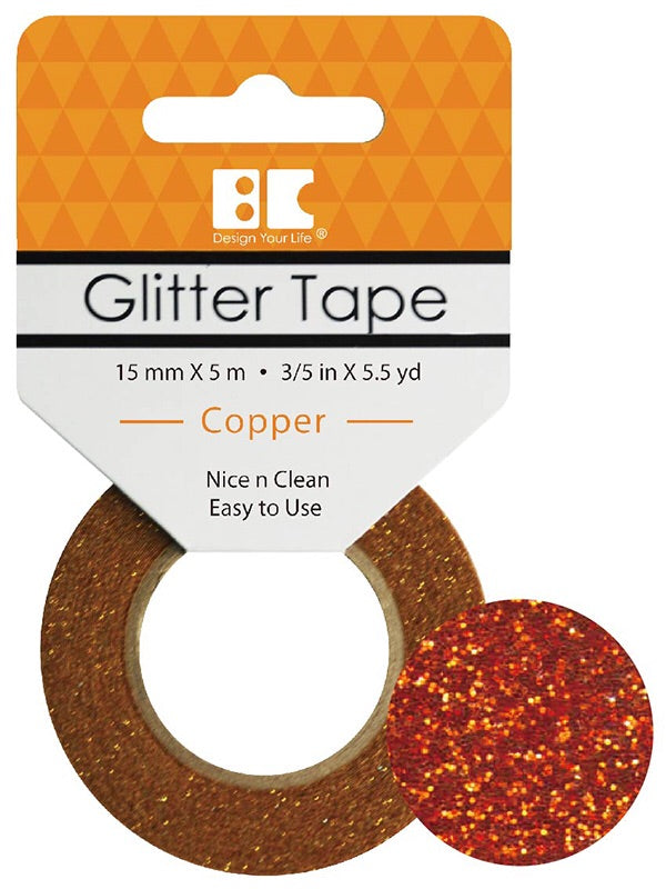 Best Creation GLITTER TAPE COPPER Permanent Washi Tape