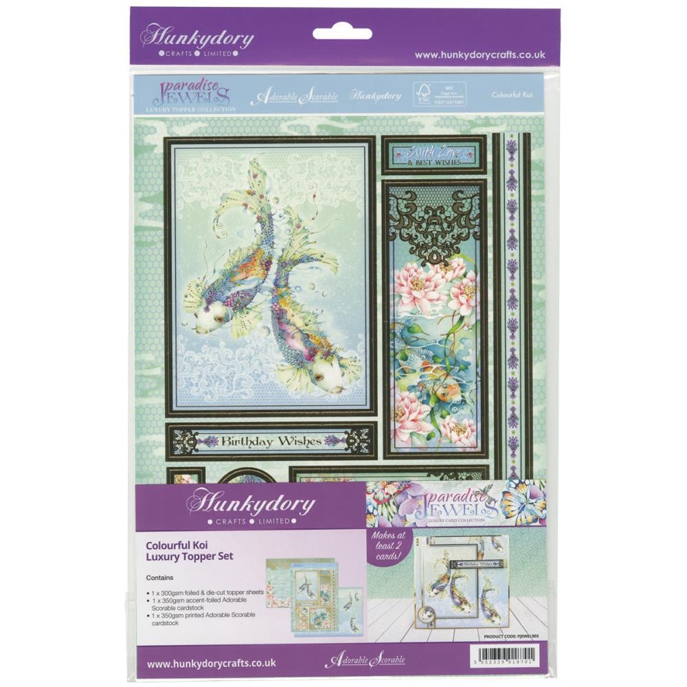 Hunkydory PARADISE JEWELS A4 Card Topper Set DieCut Toppers