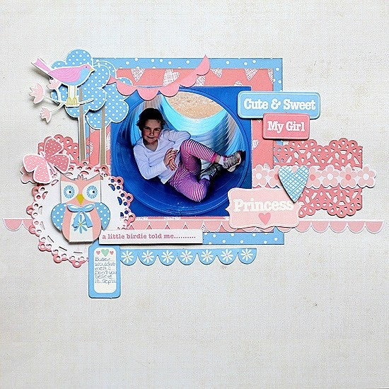 Kaisercraft Sugar Pop Collection SHERBERT 12"X12" Glossy Paper