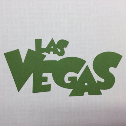 LAS VEGAS 1pc DieCut Large Scrapbook Die Cut Title