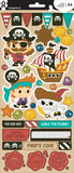 Imaginisce Parrrty Me Hearty PIRATE Stickers 94pc