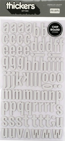 American Crafts Thickers GIFT BOX Letters Stickers - Scrapbook Kyandyland