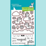 Lawn Fawn UNICORN PICNIC Clear Stamps 33pc