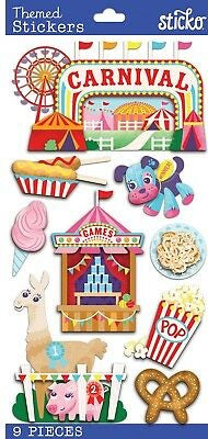 Ek Success CARNIVAL Sticko Classic Stickers 9pc Scrapbooksrus