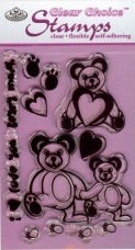 Clear Choice LOVE BEARY MUCH Clear Stamp 10pc