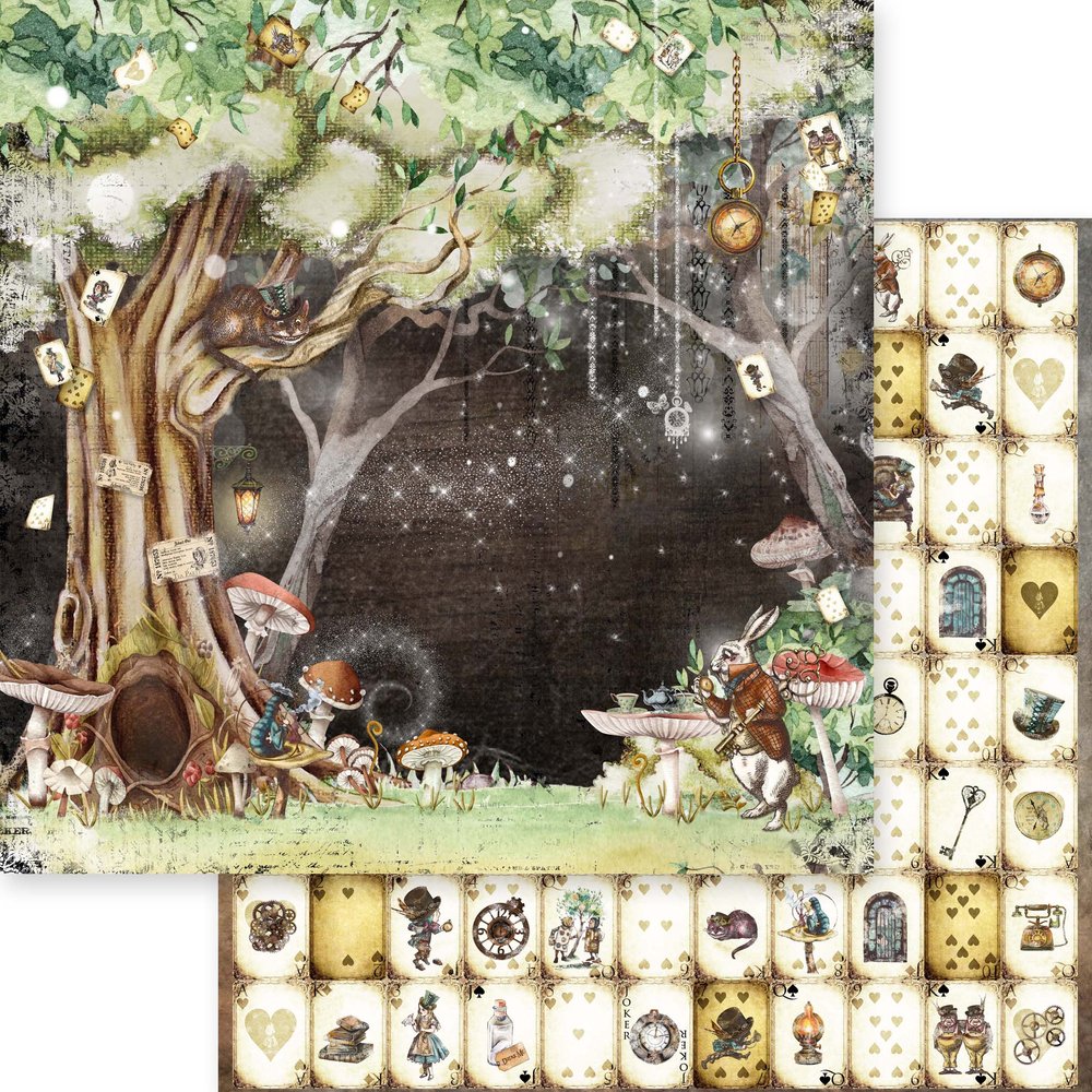 Asuka Studio WONDERLAND Collection  12” x 12” Paper Pack Scrapbookrus
