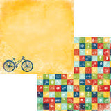 Child's Play Moxxie LET'S RIDE 12X12 Scrapbook Sheet