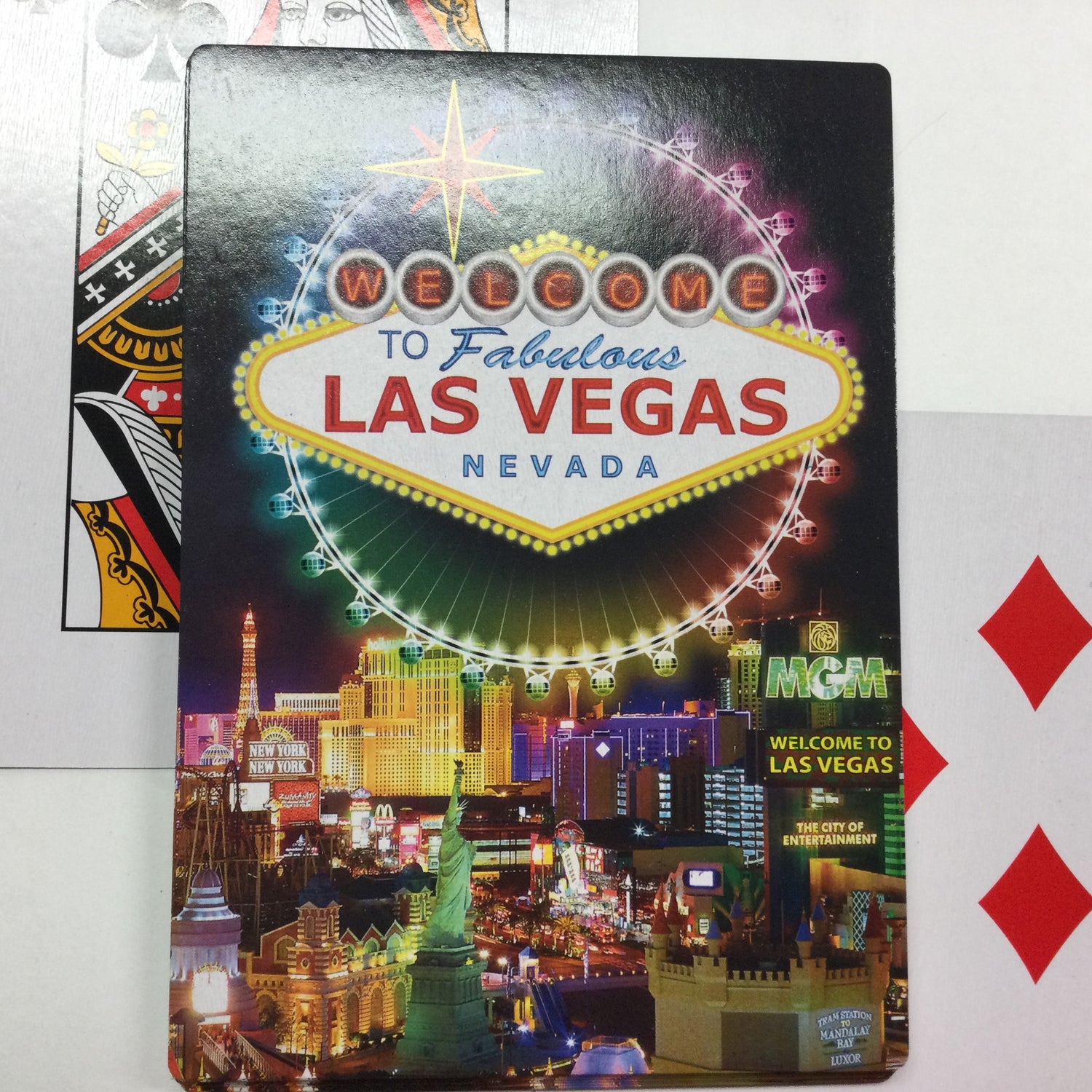Playing Cards Las Vegas JUMBO 5”X7” Card Embellishment 1pc