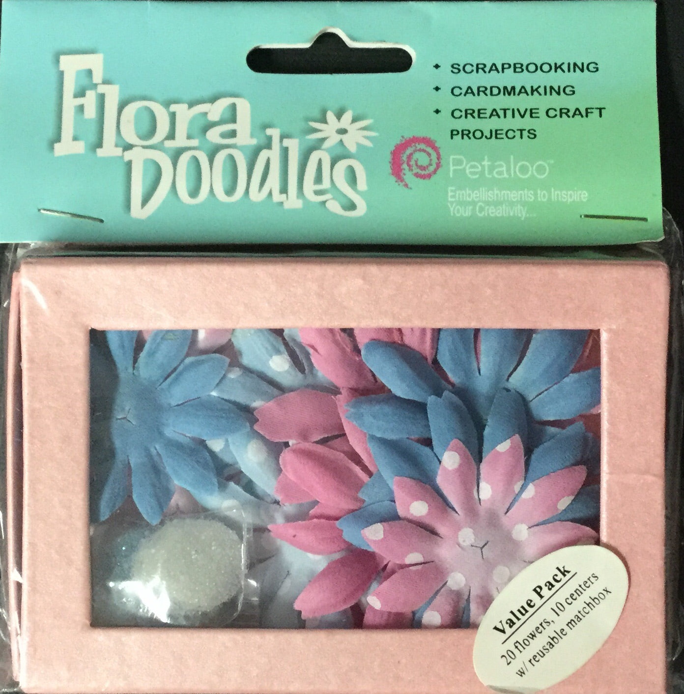 Petaloo FLORA DOODLES Small Daisy Box Blend Scrapbooksrus