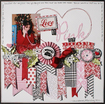 Echo Park Yours Truly LOVE NOTES 12&quot;X12&quot; 5pc Scrapbook Kit