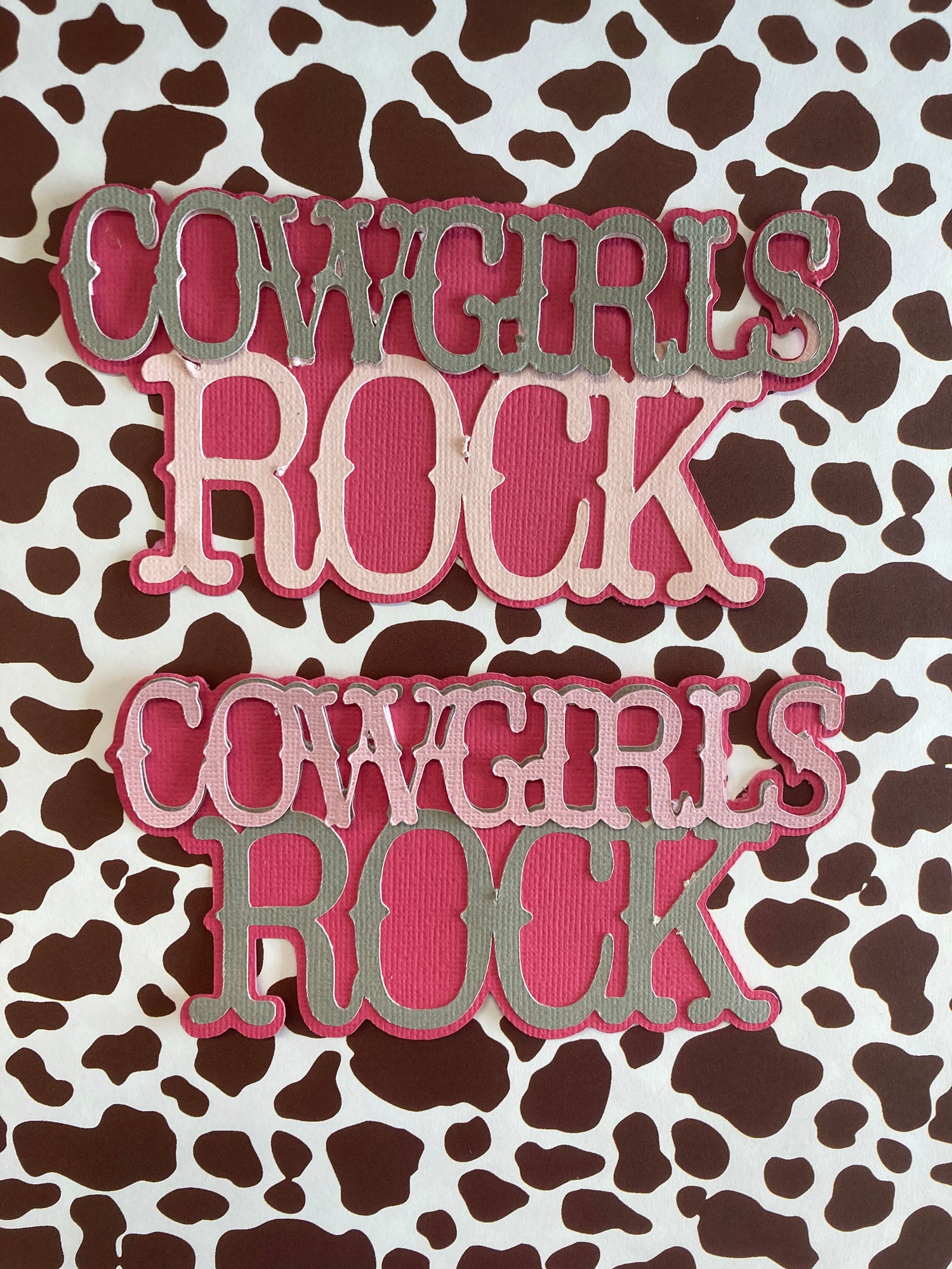 COWGIRLS ROCK Custom Die Cut