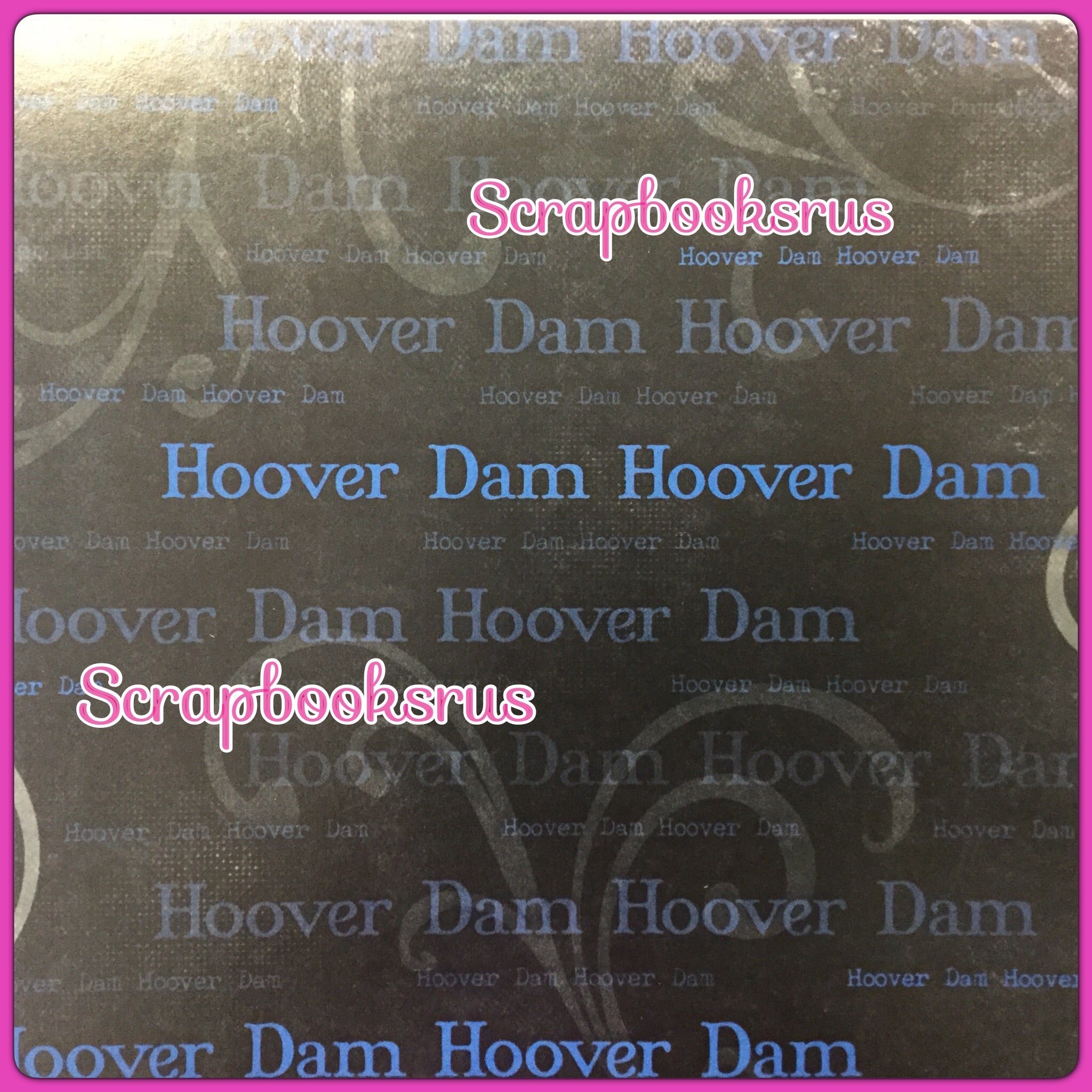 HOOVER DAM 12&quot;X12&quot; Scrapbook Travel Paper